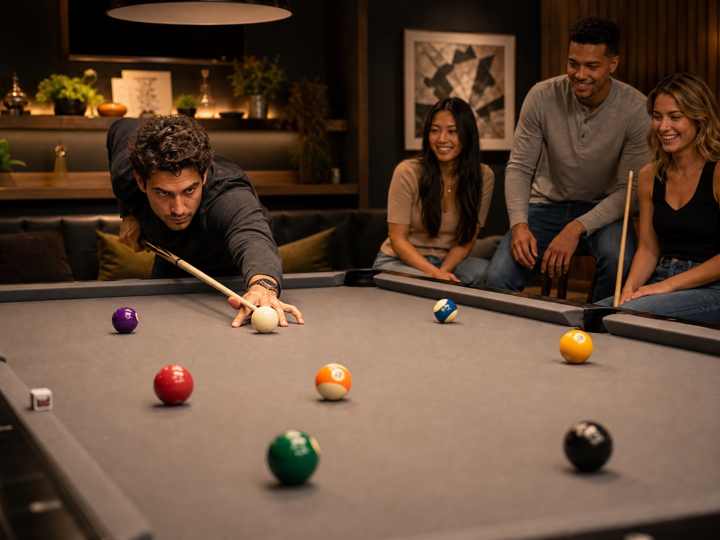 10-ball call-shot race pool game