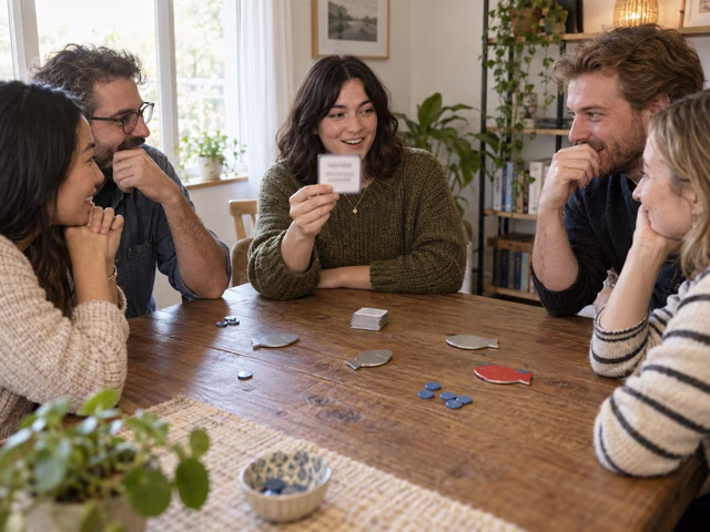 Friends listening to possible answers and deciding which explanation is genuine.